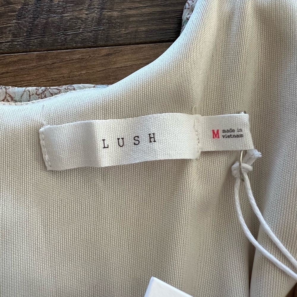 Lush Ivory Floral Mini Dress - Picture 9 of 9